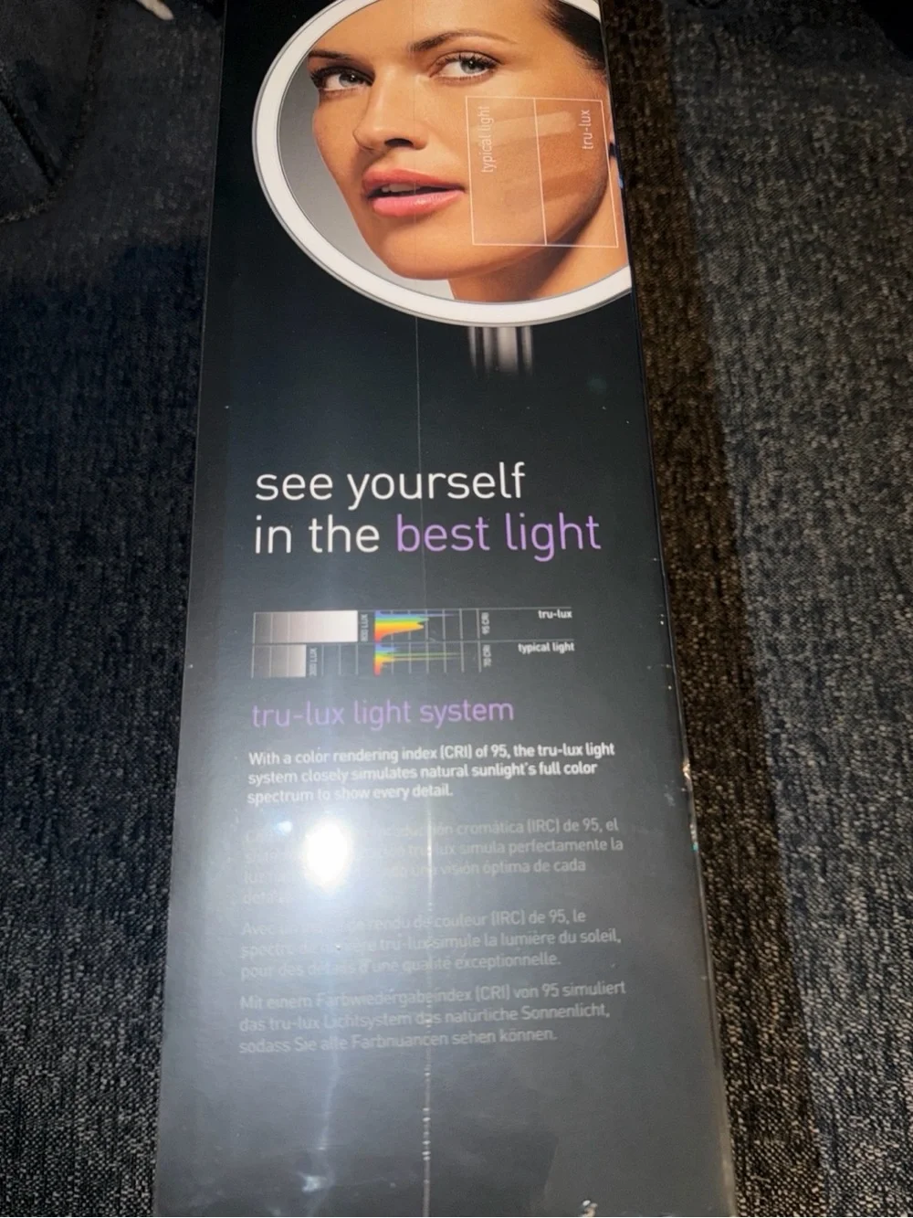 simplehuman Silver LED Rechargeable Sensor Mirror